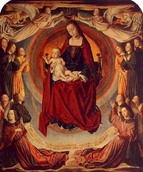 Master of Moulins Coronation of the Virgin Sweden oil painting art